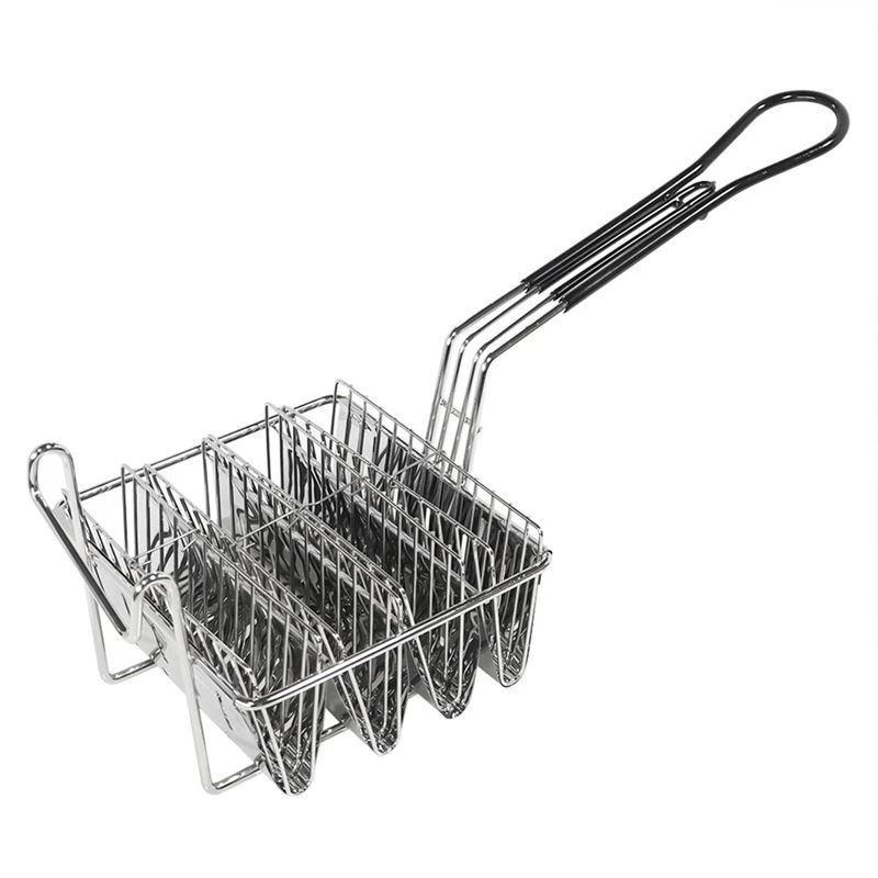 A67M-4 Grid Kitchen Fried Cooking French Fries Basket Tortilla Fry Basket For Deep Fat Fryer Basket Stainless Steel