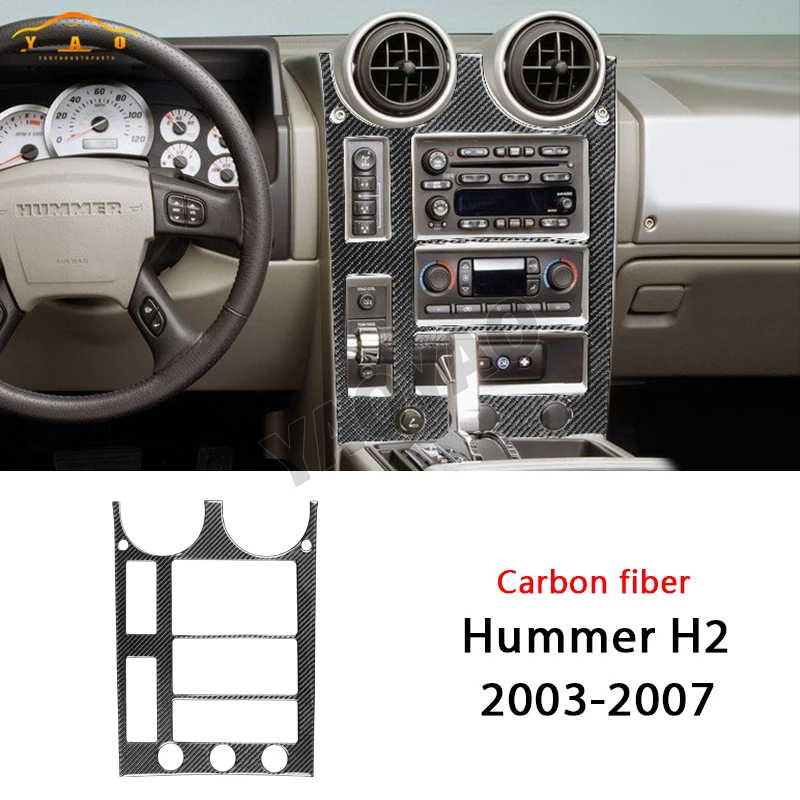 

Car Sticker For Hummer H2 2003 2004 2005 2006 2007 Car Central Air Conditioner Vent Central Pandel Cover Trim Accessories
