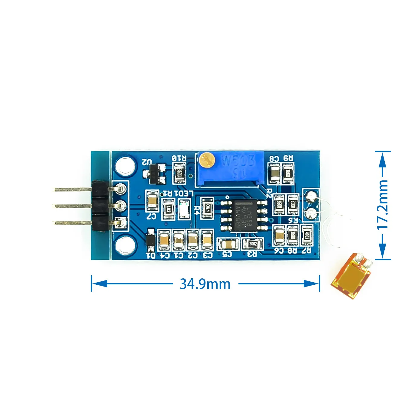 Strain Gauge Bend Sensor Module Y3 Weighing Amplification Module Digital Sensor Biosensor Mixture