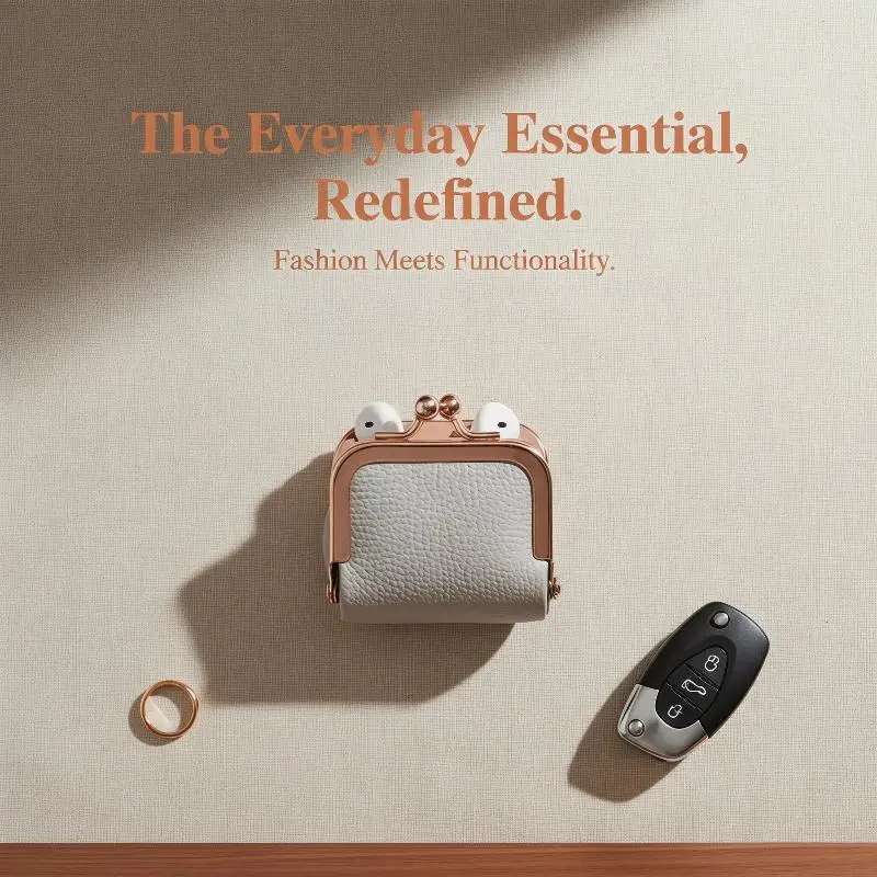 PU Leather Kiss Lock Coin Purse Solid Color Multifunctional Mini Small Item Bag Jewelry Bag Square Keys Lipsticks Earrings