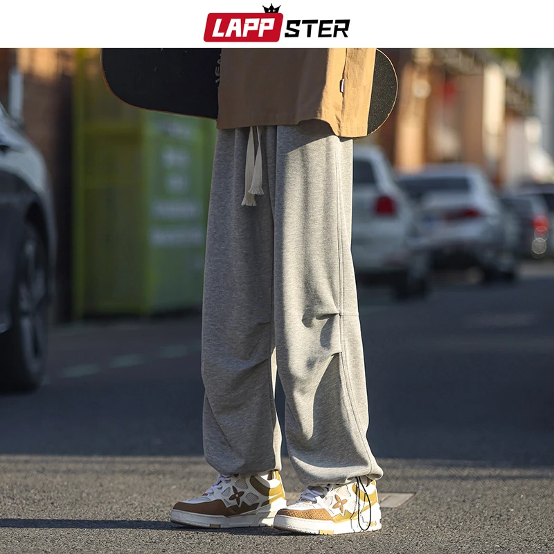 

LAPPSTER Y2k Streetwear Baggy Joggers Pants New In Pants Japanese Harajuku Sweatpants Korean Fashions Casual Wide Leg Pants