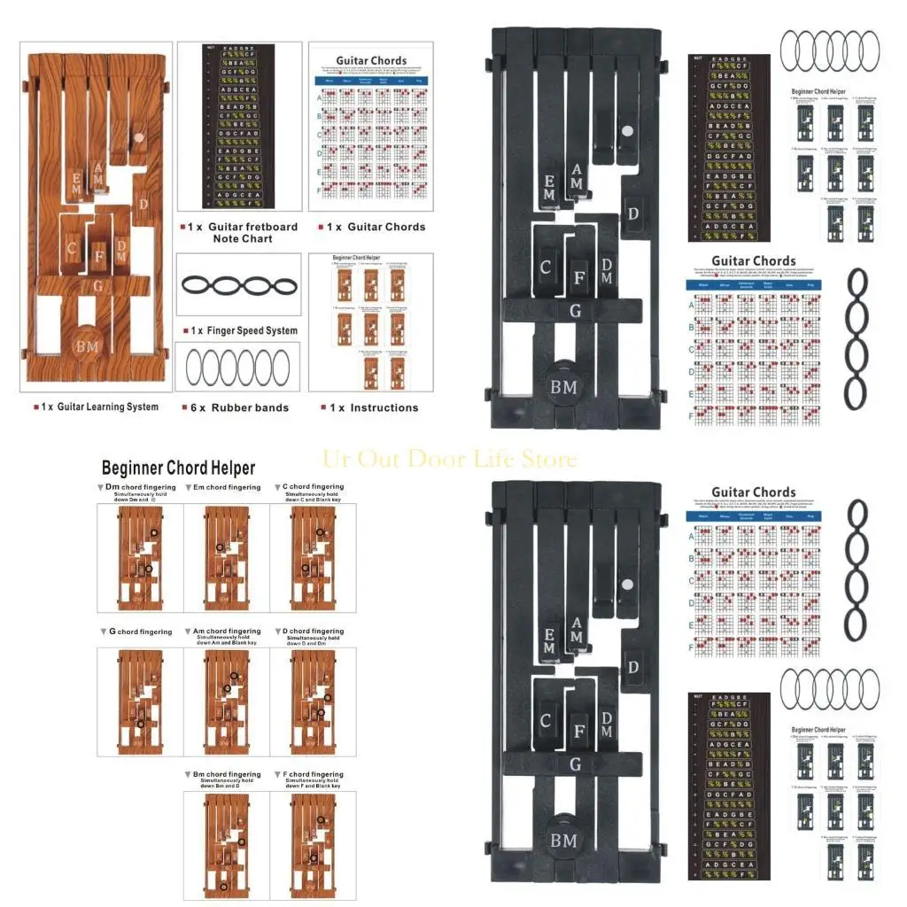 

77UF Обучение игре на гитаре с инструментом для смены аккордов Системы обучения аккордам на гитаре Быстрая смена гитарных для на
