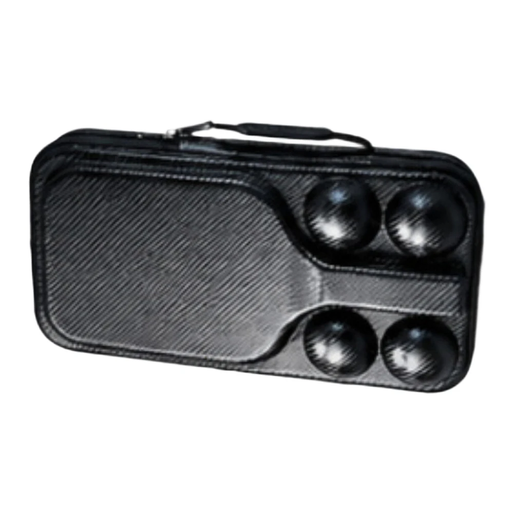 For Pickleball Paddle Case EVA Hard Shell for 2 Paddles + 4 Balls Portable Lightweight 445g Travel Friendly Design