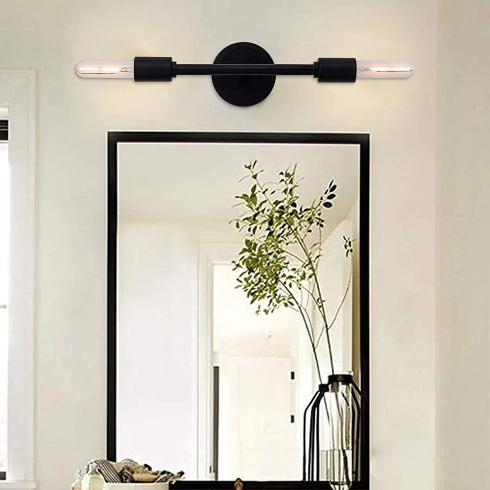 

Industrial Wind Wall Lights Bathroom Vanity Fixtures Hallway Lighting Lamps Black Sconce for Iron 2