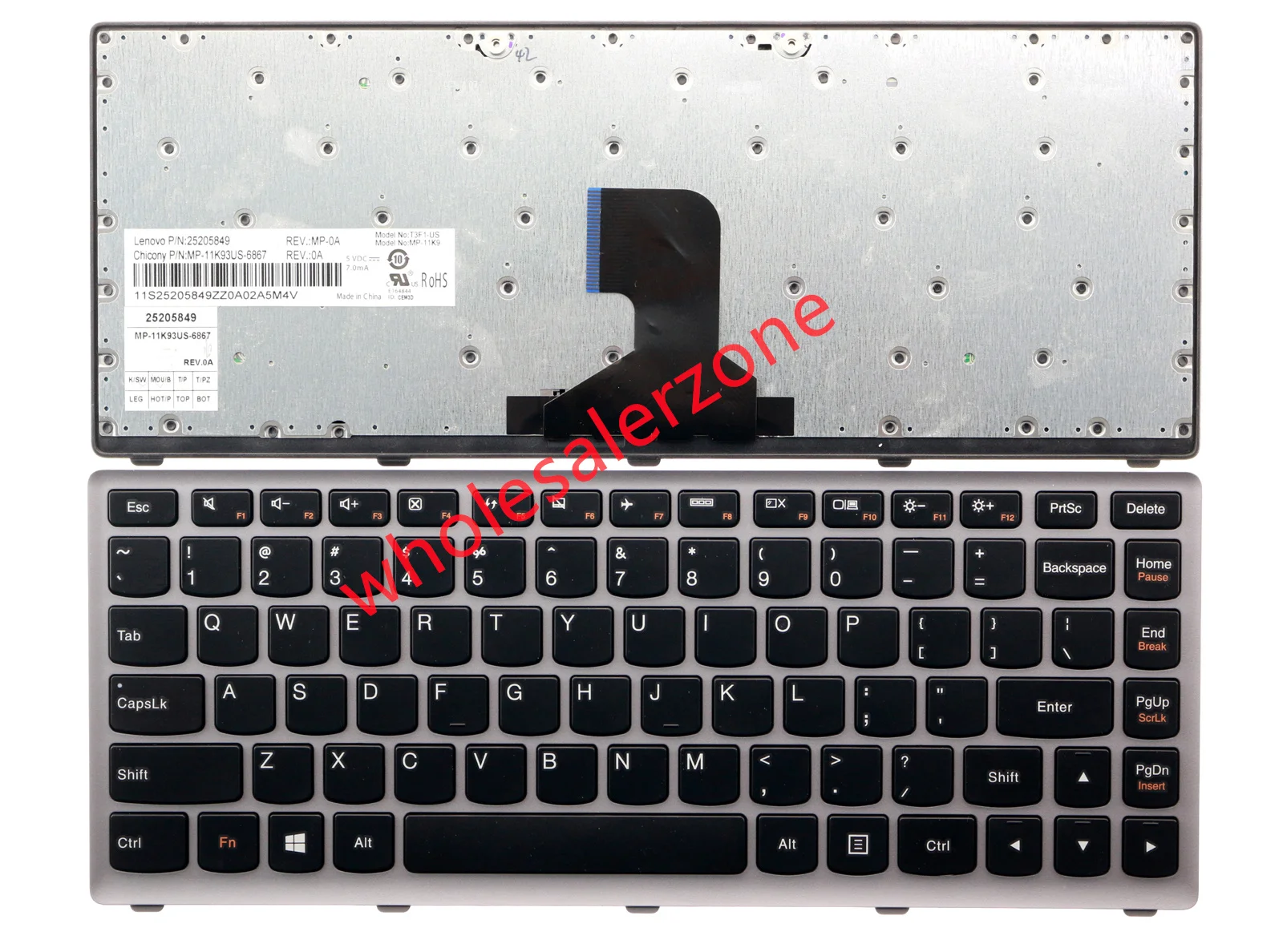 Новая американская клавиатура для ноутбука серии Lenovo Z400 Z400A Z400T V127920LS1 9Z.N7GSC.R01 25205849 MP-11K93US-6867