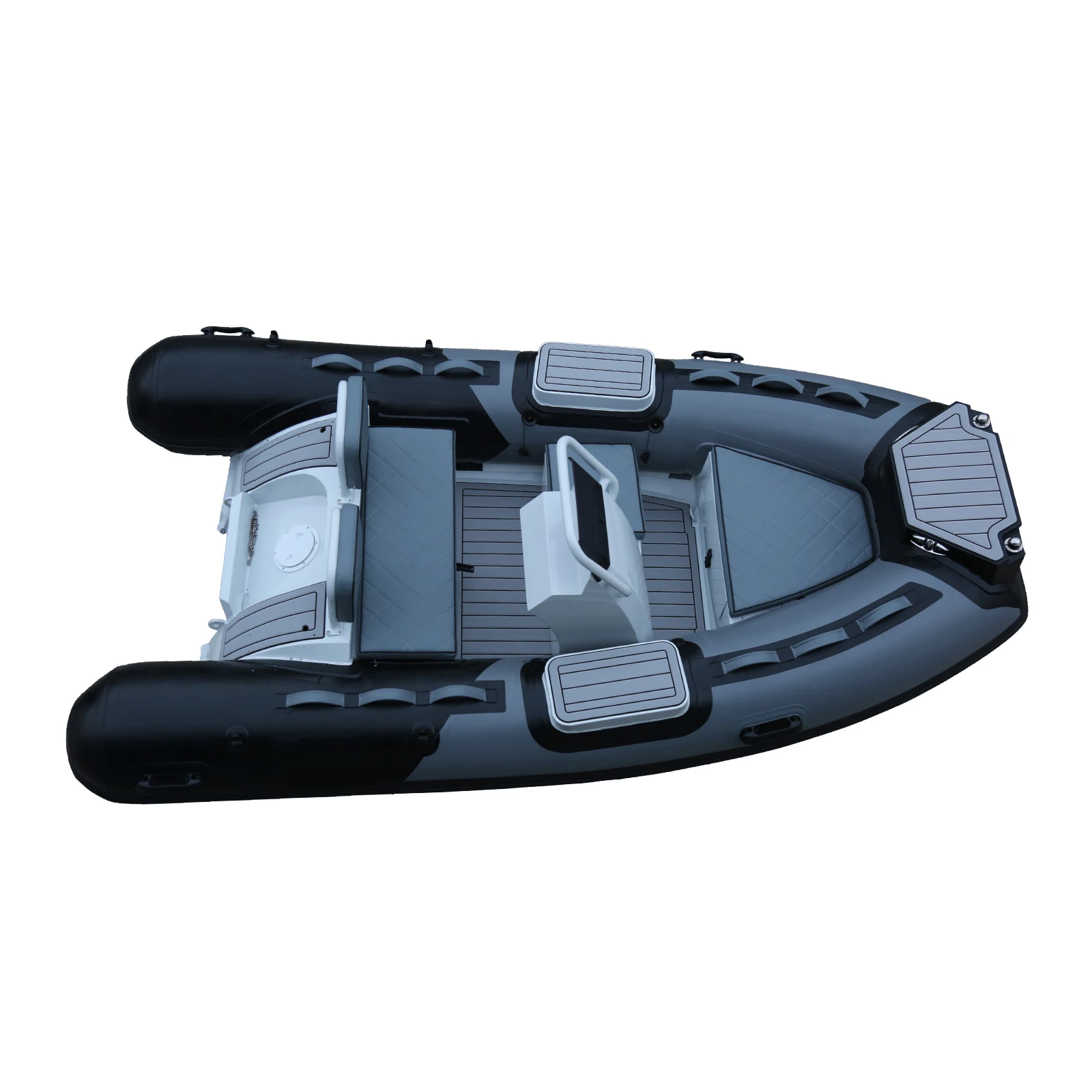 3.3m Mini Luxury Rib Fishing Boat Aluminum Folding Inflatable Sport Yacht Drifting Lake Light Weight Eco-Friendly 4 Persons