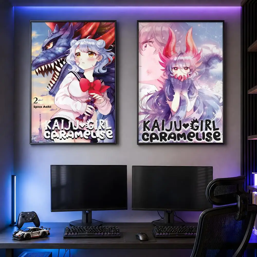 Manga Otome Kaiju Caramelize Poster PP Self Adhesive Modern Decorative HD for Garage gaming room living room Gift
