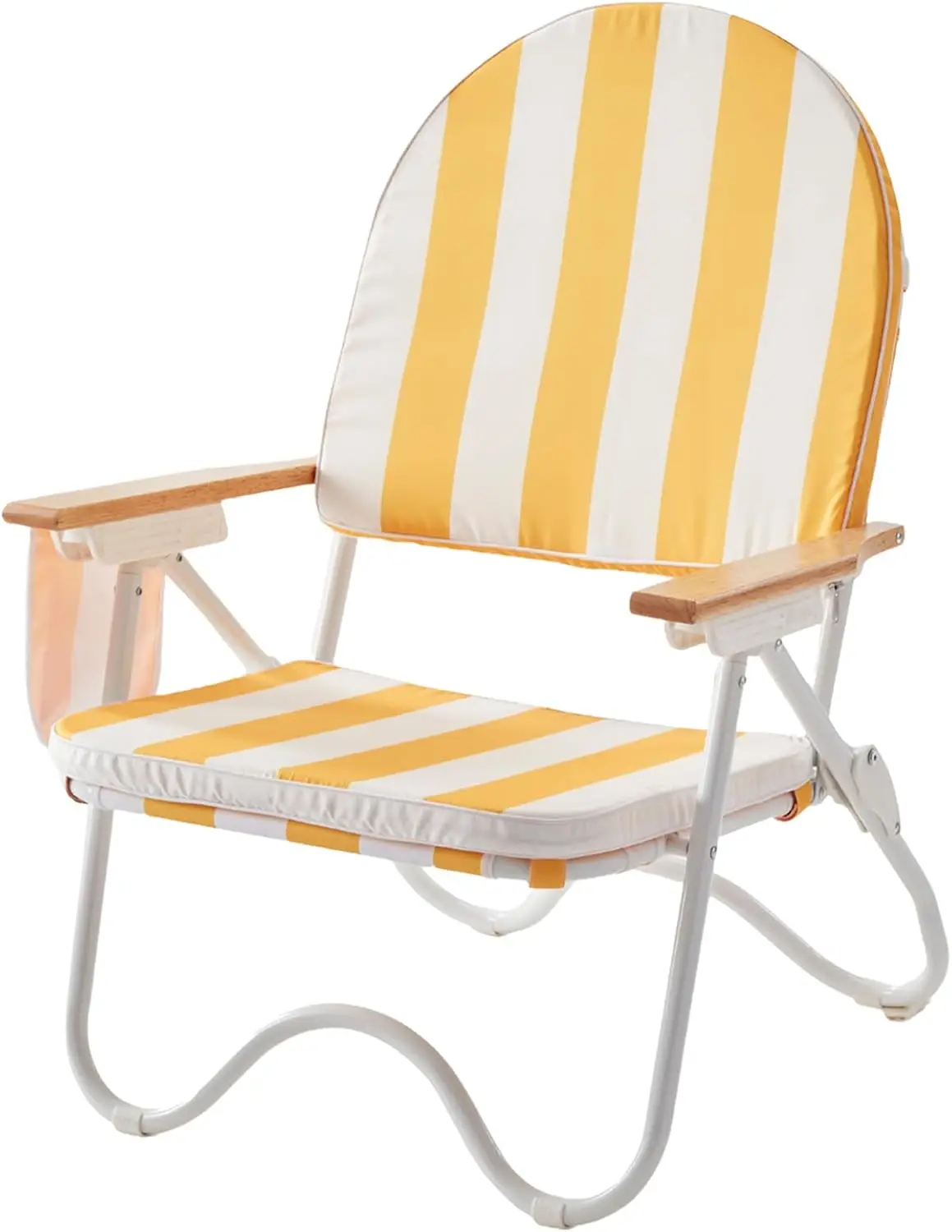 4-Position Padded Beach Chair, Low Backpack