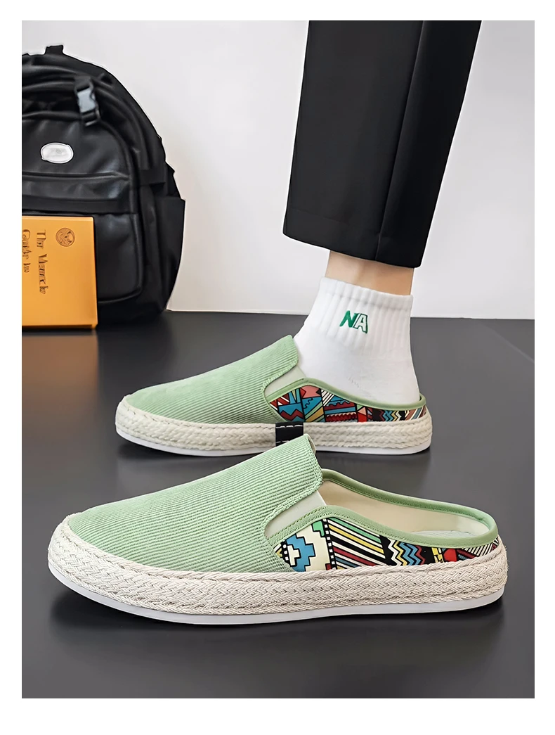 Outdoor-Sandalen für Herren, Halbschuhe, Sommer-Freizeitschuhe, Canvas, weicher Boden, leichter Wanderschuh, vulkanisierter Schuh – Detail 7