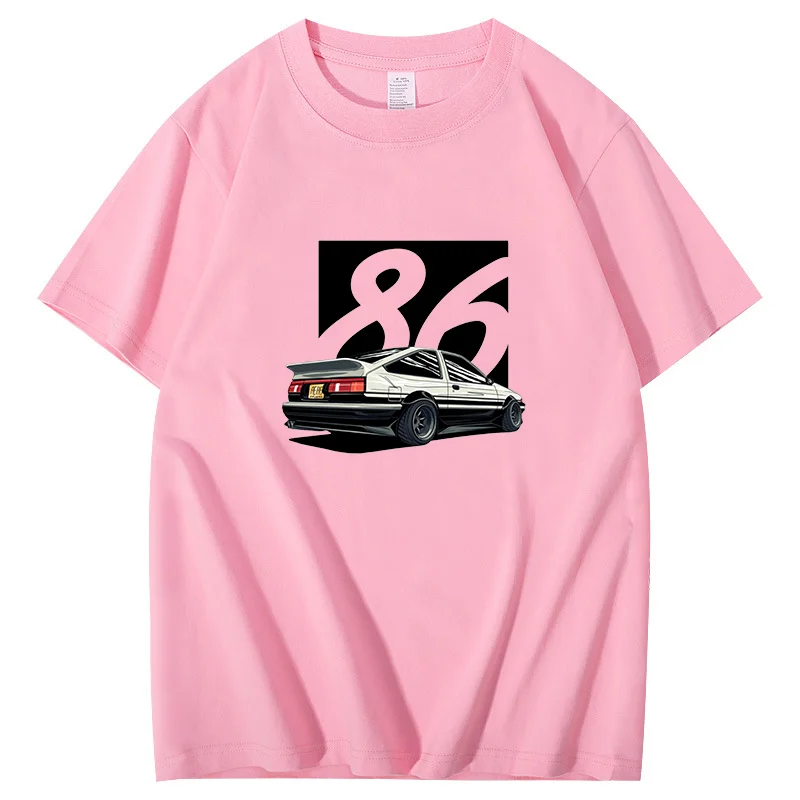 Japan Harajuku T-Shirt Oversized HipHop Streetwear Ae86 Hachi Roku Graphic T Shirts Japanese Tshirt Summer Men's Clothing