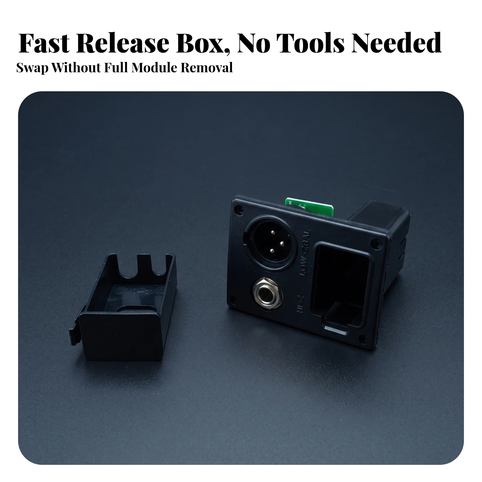 Acoustic Guitar Pickup Active Battery Box with 9V Battery Compartment Electronics Slim for Guitarists, Live Performance