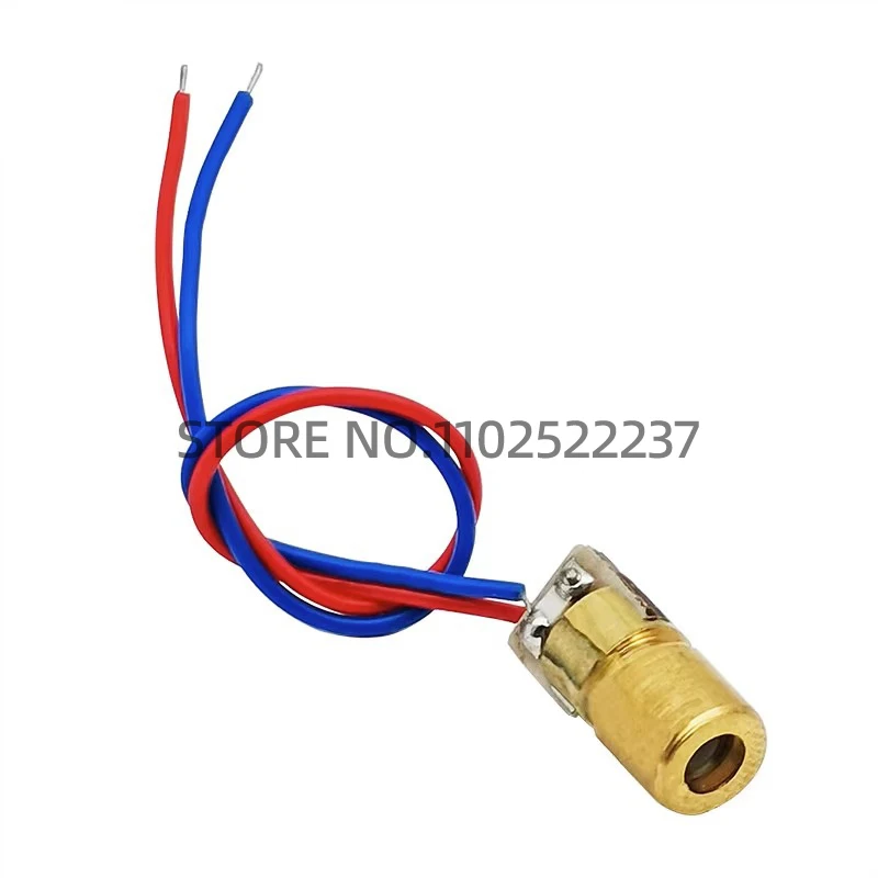 Laser head 650nm 9mm 3V 50mW Laser Cross Diode Module Red Copper Head