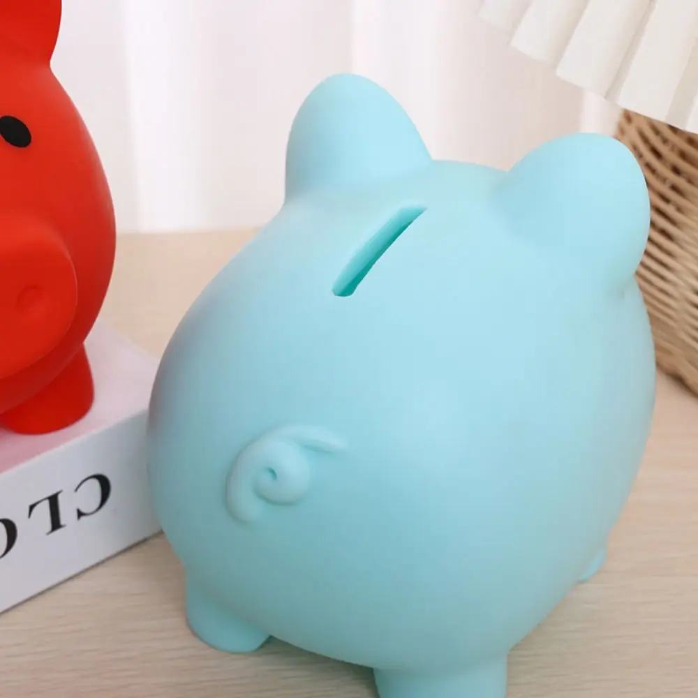 Tirelire cochon de dessin animé, boîte d'économie d'argent de grande capacité, Style macaron, cochon créatif, ornements de bureau