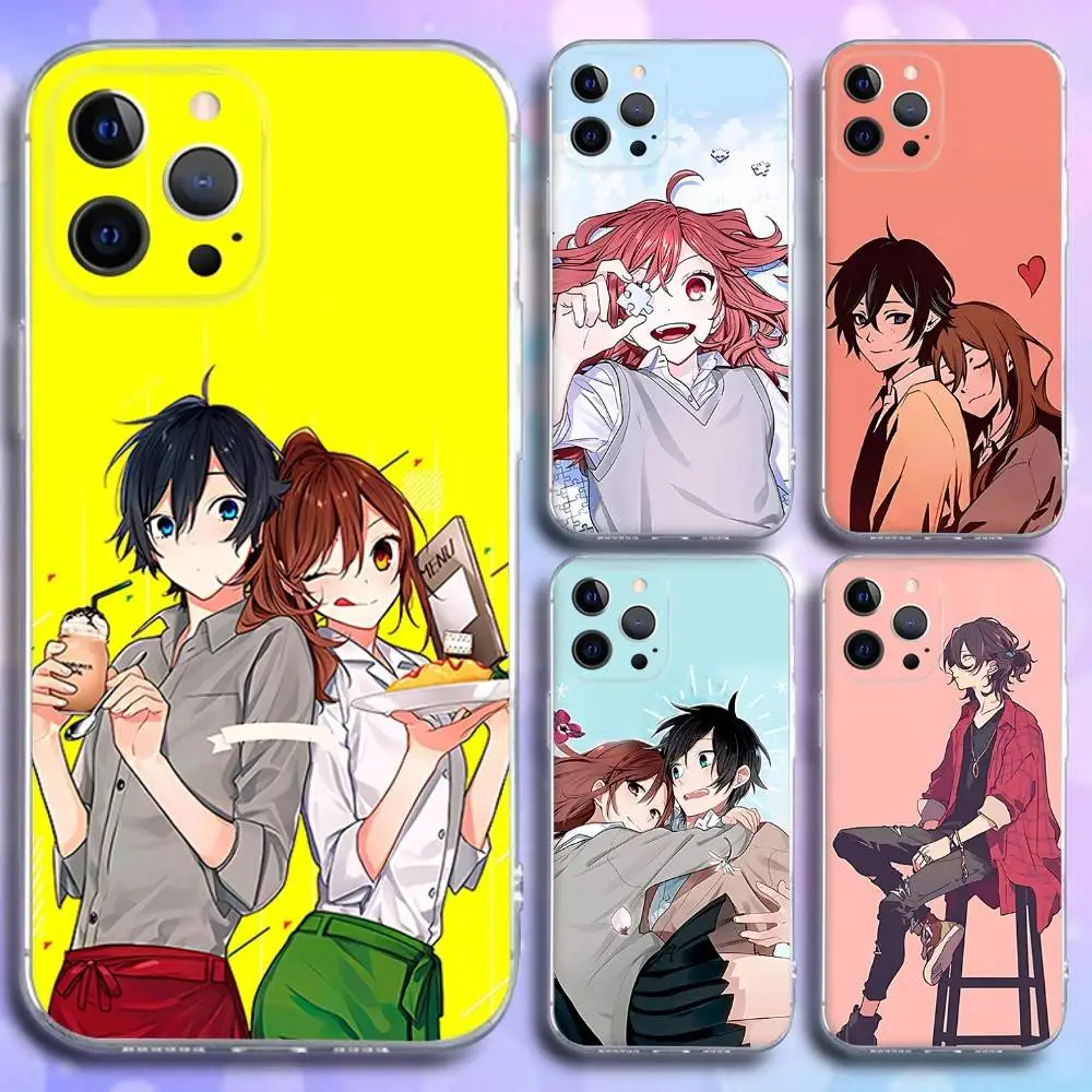 

Anime H-Horimiya Phone Case For iPhone 17,16,15,14,13,12,11 Pro,Max,Plus,X,XS,XR,SE4,E Mini Transparent Soft Cover