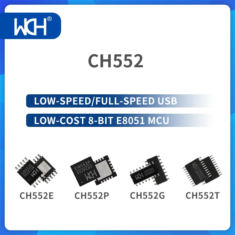 20Pcs/Lot CH552 low-speed/full-speed USB low-cost 8-bit E8051 MCU