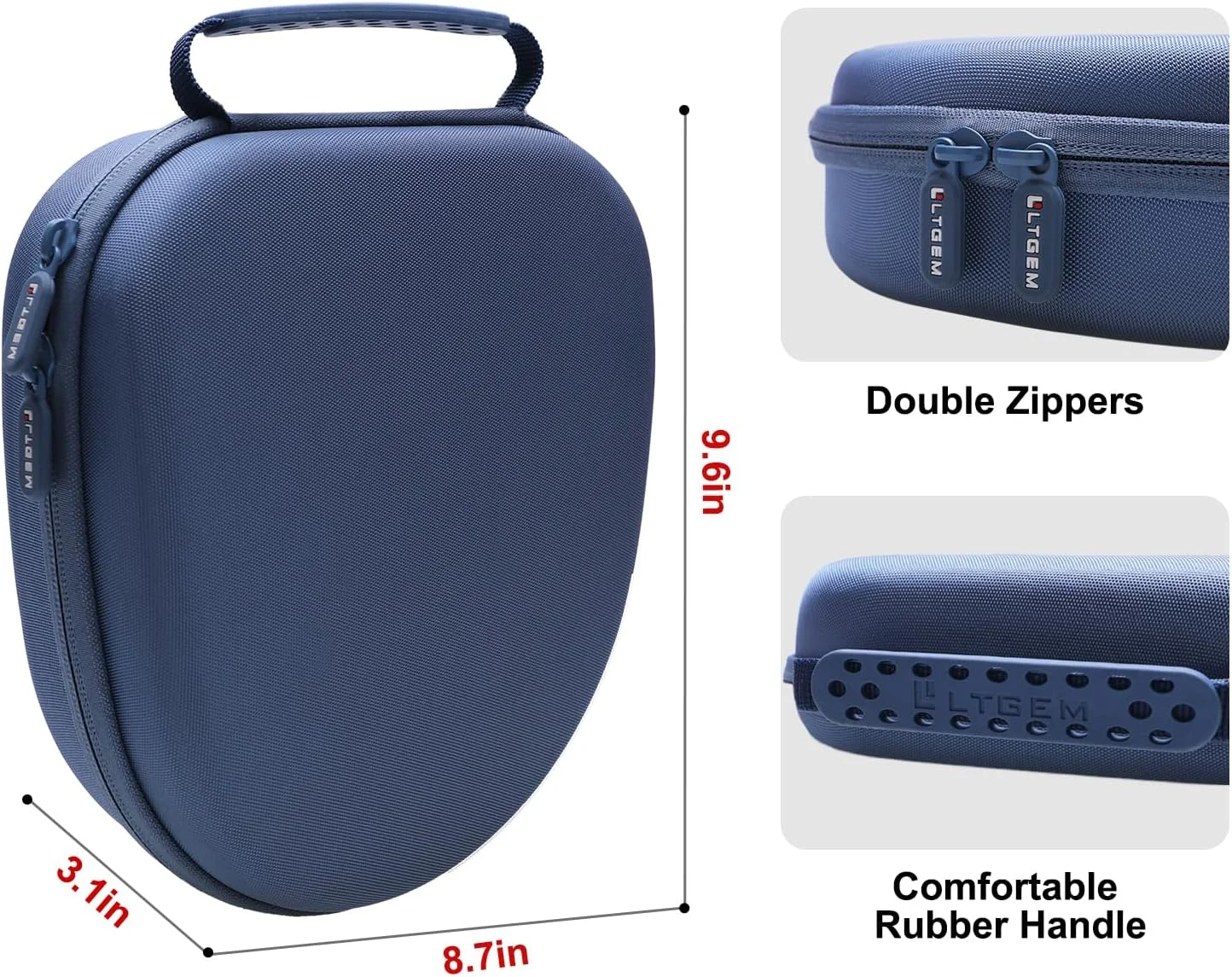 LTGEM Case Compatible with Sony WH-CH720N / WH-CH520 / WHCH710N / WH-CH510 Noise Canceling Headphones Over The Ear Headset,White view 5