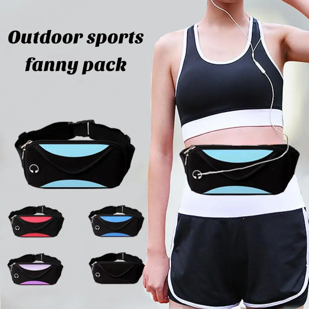 

Sports Waist Bag Diving Fabric Phone Bag Shockproof Fanny Pack Moisture-Proof Waist Pouch for Outdoor Fitness