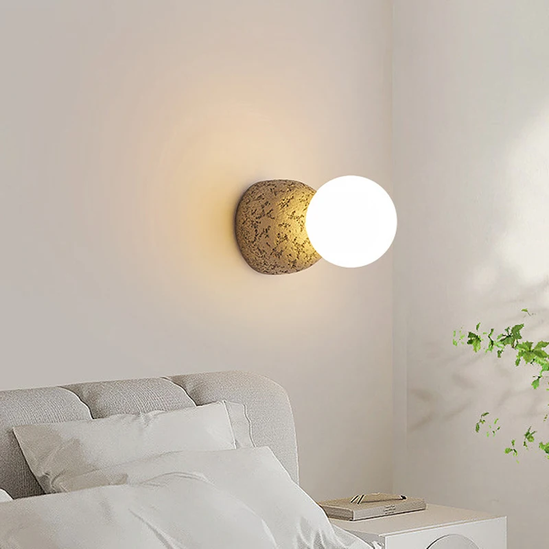 

Wall Lamp Bedroom Bedside Lamp Simple And Modern Creative European-Style Staircase Living Room Background Wall Lamp