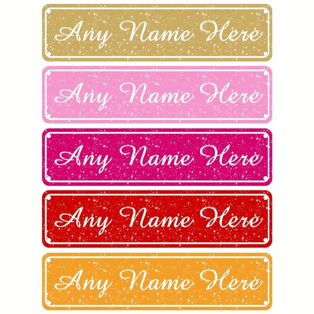 2D Flat 1pc Custom Street Sign Personalized Name 16 Colors Indoor Outdoor Wall Decor Gift