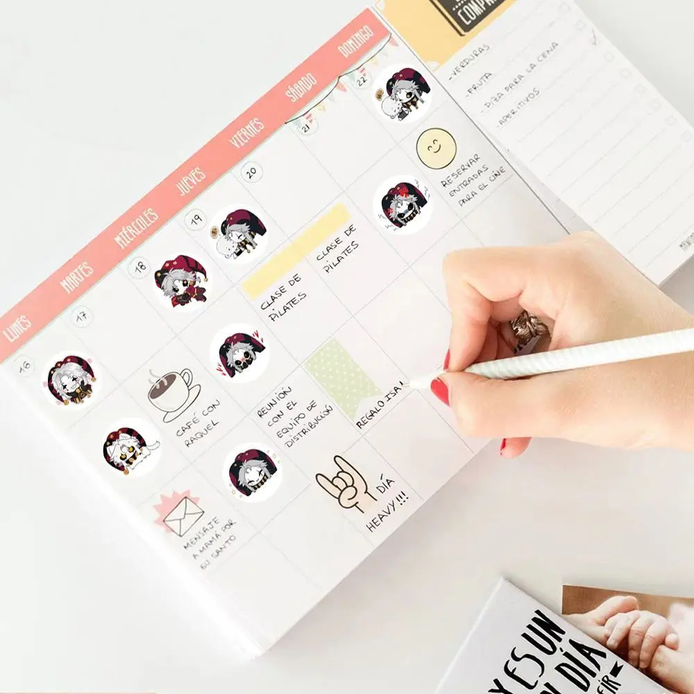 500pcs/roll Sticker Anime The Freak Circus Pierrot Cosplay Seals Labels Envelopes Stickers Cartoon Stickers DIY Scrapbook