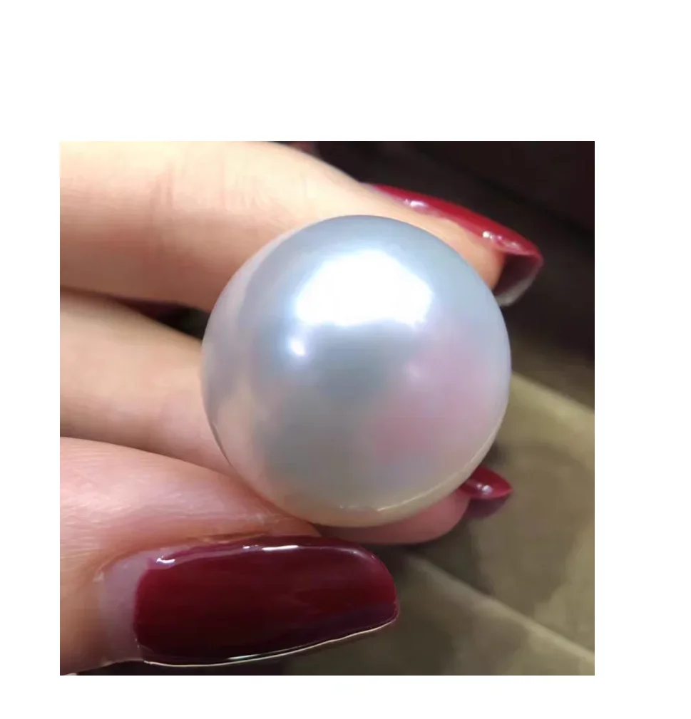 

HUGE 14MM SOUTH SEA GENUINE PERFECT ROUND WHITE LOOSE PEARL UNDRILLED AAA