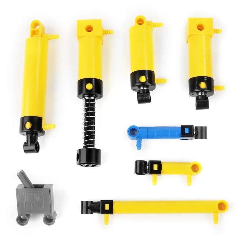 19Pcs/Set Pneumatic Parts MOC Bricks Technical block Technik Rod Switch Parts Compatible With Major Stem Building Blocks Toy