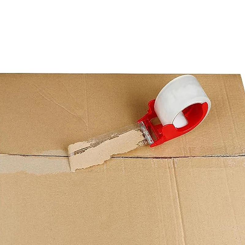 

Double Set Rugged Clear Packing Tape with Equipped Dispenser for Shipment, Migration, and Storage; Highly Adhesive Closure Tape