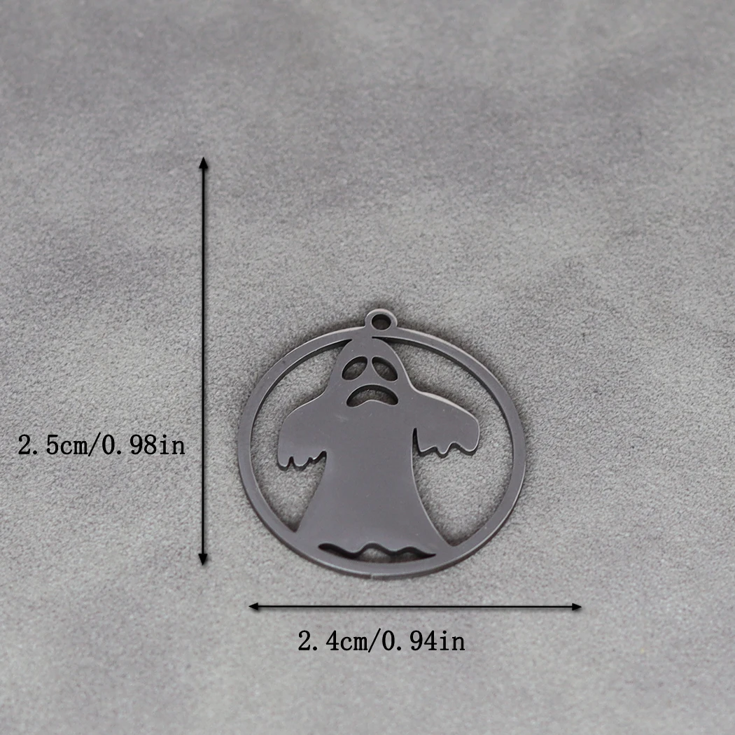 3pcs Funny Halloween Charms For Jewelry Making Cute Ghost Pendants Diy Keychain Necklace Handmade Craft Finding