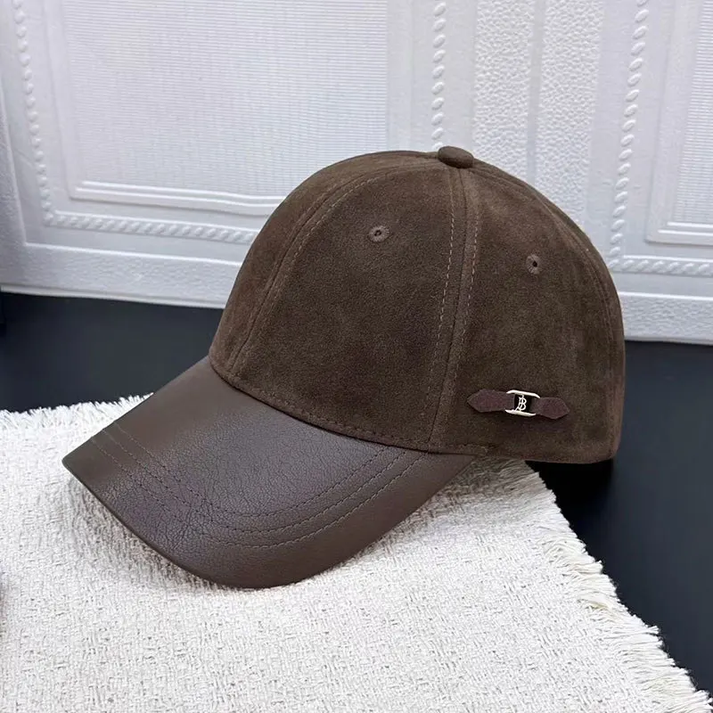 Baseball Cap Suede Women Men Hat Sun Protection Windproof Accessory For Autumn Golf Climbing Fishing Outdoor Sports