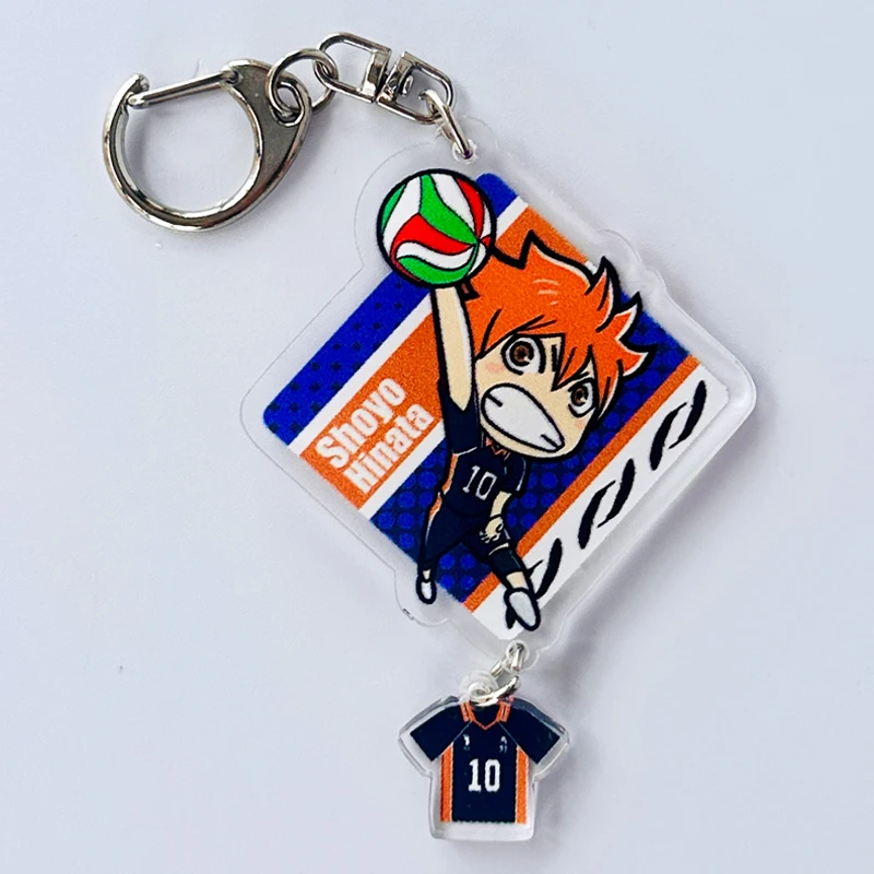 Anime Haikyuu!! Shoyo Hinata Tobio Kageyama Kei Tsukishima Tadashi Yamaguchi Yu Nishinoya Cosplay Acrylic keychain accessory