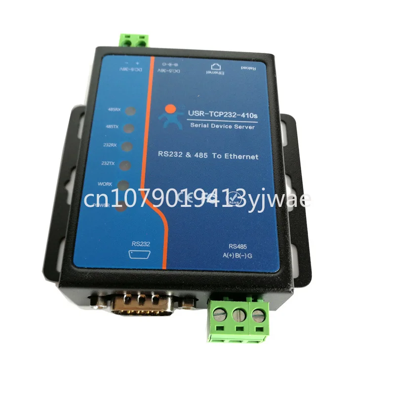 USR-TCP232-410s Modbus RTU Converter Dukungan DNS DHCP RS232 RS485 Serial untuk Ethernet TCP/IP Modul