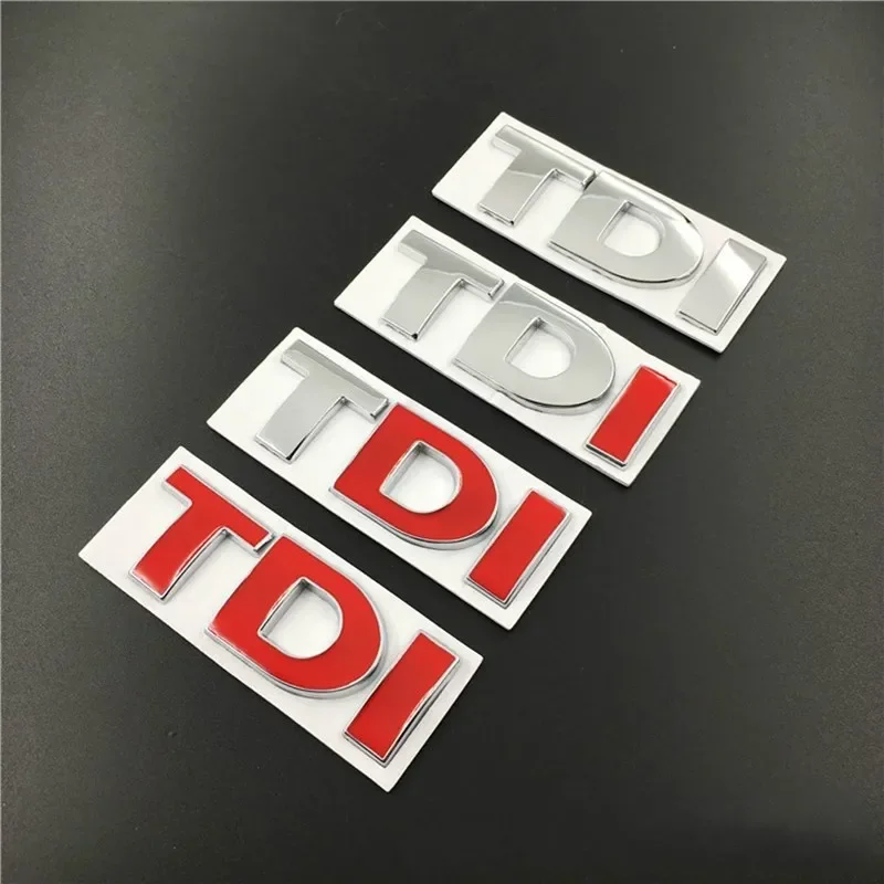 3D Metal TDI Letters Emblem Badge Sticker Decals for VW Golf 4 5 6 7 JETTA PASSAT MK2 MK4 MK5 MK6 MK7