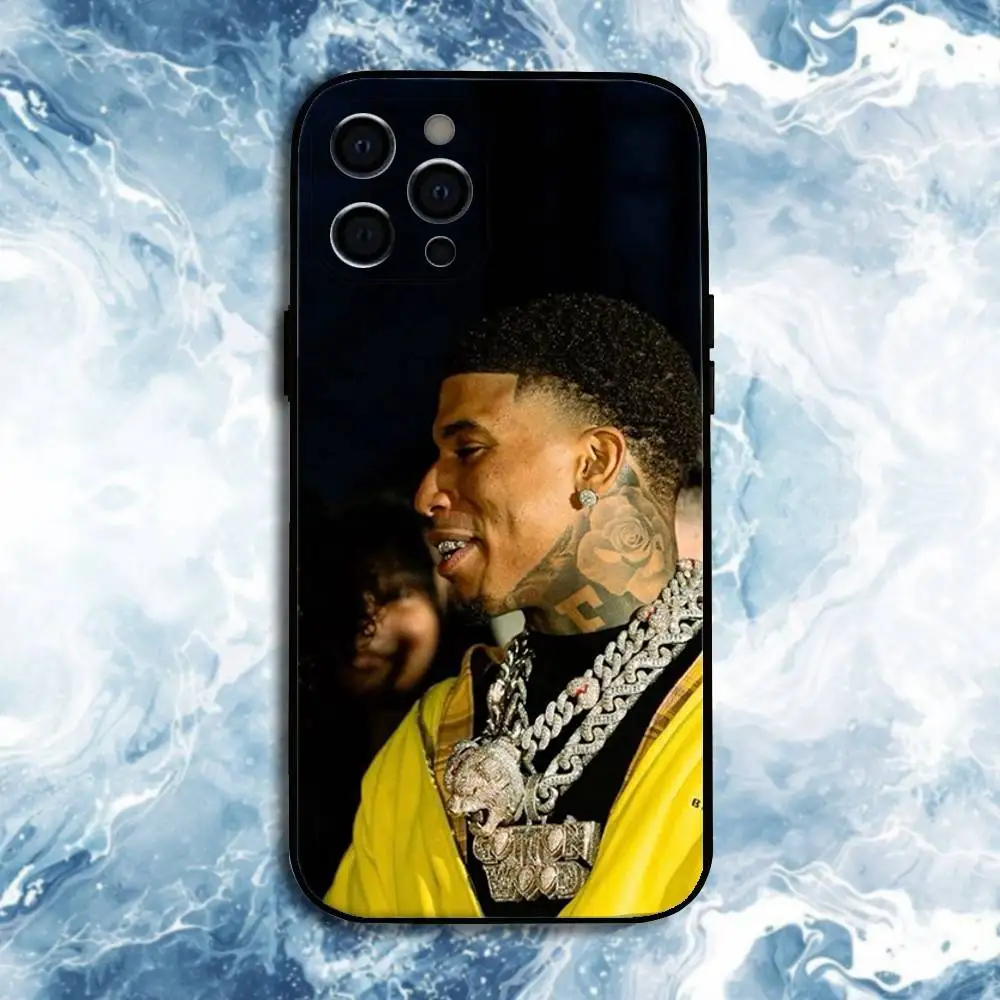 Funda de teléfono Rapper-NLE-Choppa para iPhone17,16,15,14,13,12,11 Plus,Pro Max, funda negra de silicona suave