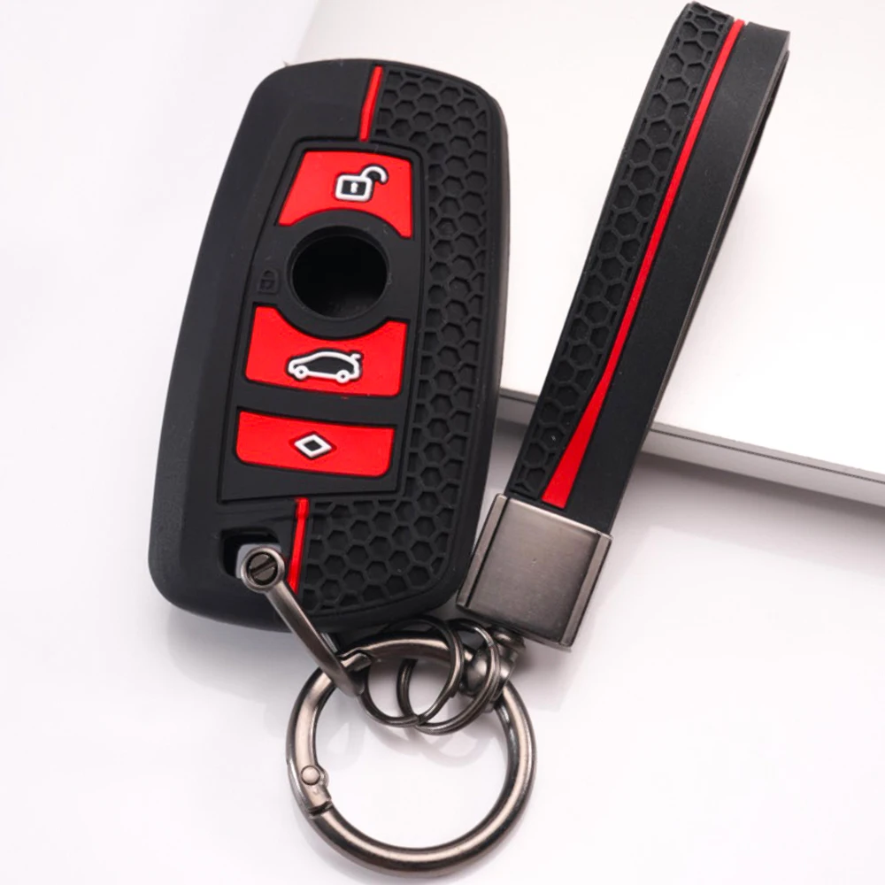 Key Fob Case With Wrist Strap For BMW 1 Series 2 Series 3 Series 4 Series 5 Series 6 Series 7 Series X1 X3 X4 X5 X6 Z4 M3 M4 M5