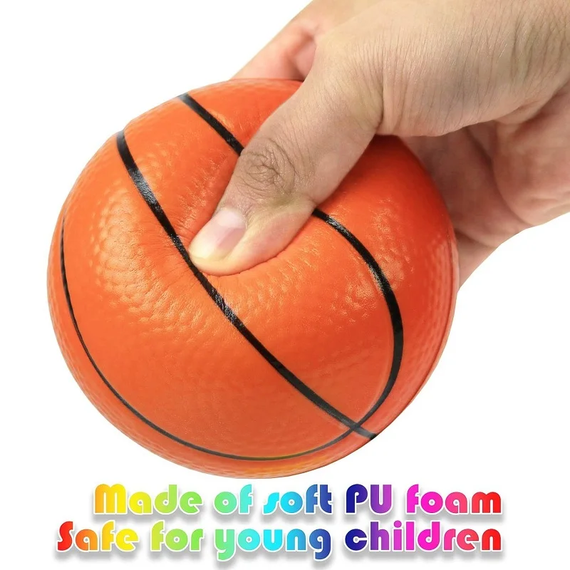 Pelota deportiva de 3 piezas para niños y adultos, juguete para apretar, Mini pelota de fútbol, baloncesto, béisbol, tenis, decoración de fiesta