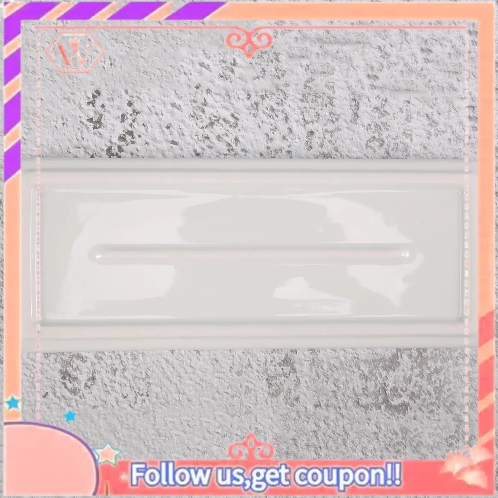 Rectangular Tray Plate White Porcelain Rectangular Plate Mouthwash Cup Tray Bathroom Living Storage Tray Highly Recommen
