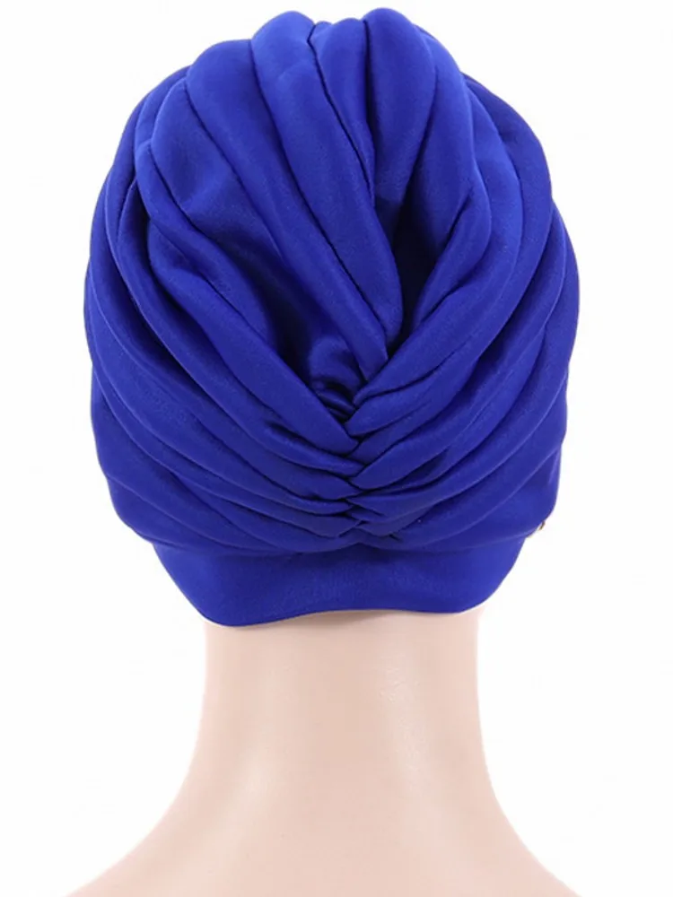 New African Auto Gele Headtie Nigerian Wedding Gele Muslim Turban Cap Arab India Hat Female Head Wraps Turbante Mujer