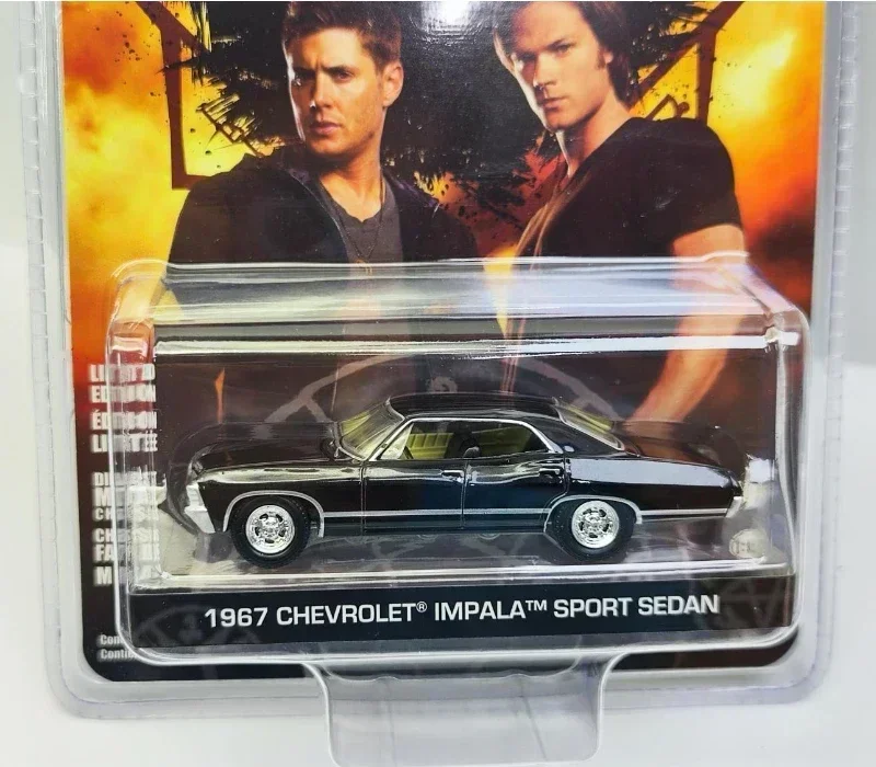 1:64 Supernatural 1967 Chevrolet Impala Sport Sedan Diecast Metal Alloy Model Car Toys For Kids Gift Collection