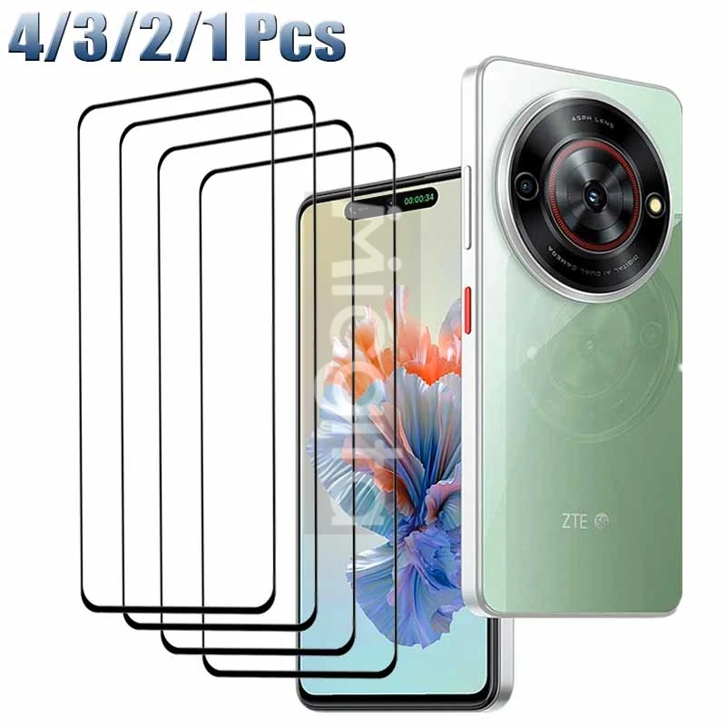 

Z2357N Full Cover For ZTE Blade A75 5G Blade V60 Smart Screen protector Front Tempered glass film 9H Anti-Scratch 4/3/2/1PCS