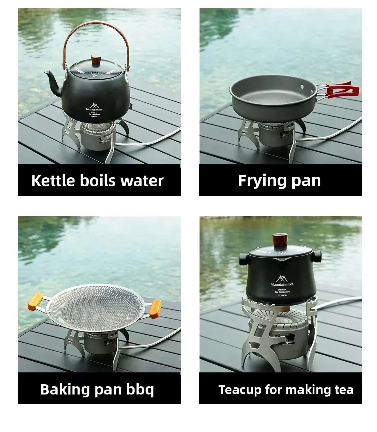 MOUNTAINHIKER Campingkocher 4200W Hochleistungs-Gas-Butan-Kocher, faltbar, tragbar, für Outdoor, Backpacking, Wandern und Kochen – Detail 10