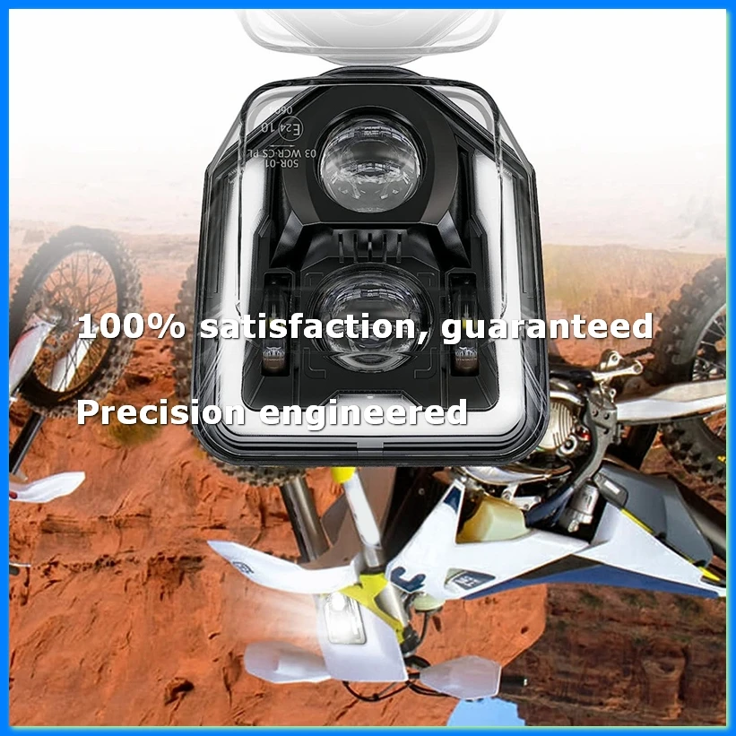 

Motorcycle Headlight for 125 250 300 501 701 250I 300I FE250 FE350 Dirt Bike LED Light head light lamp-A68X