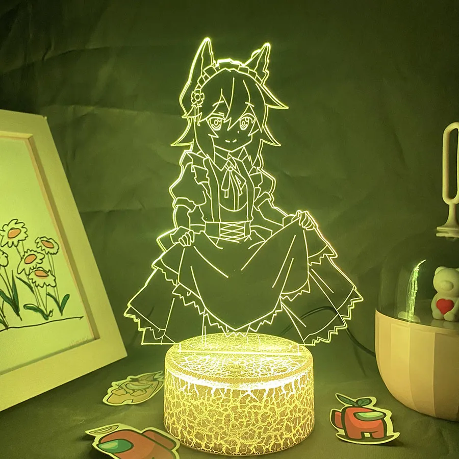 مفيد الثعلب سينكو سان ثلاثية الأبعاد LED النيون أنيمي ضوء الليل هدية عيد ميلاد لصديق أوتاكو ديكور غرفة نوم مانغا نو سينكو سان لافا مصباح