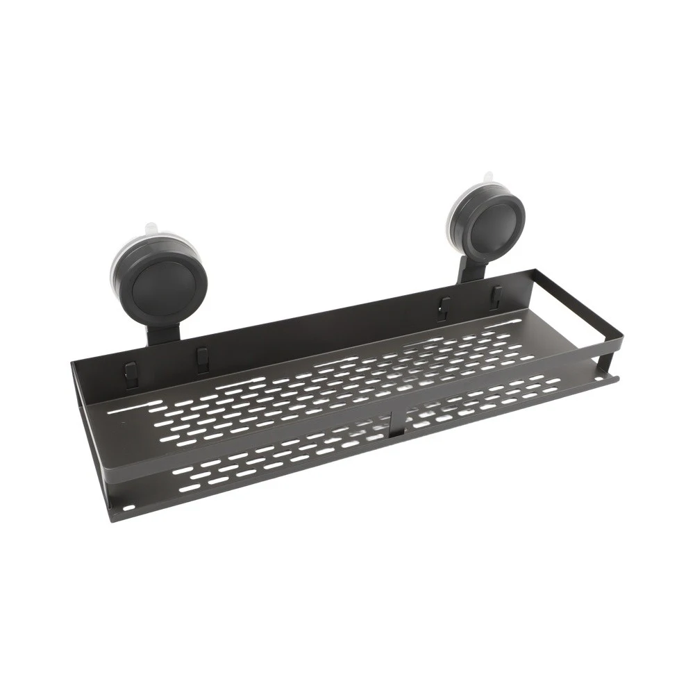 For Bathroom Grey Shower Shelf Shower Shelf Multiple Drainage Holes Repositionable Design Efficient Water Drainage