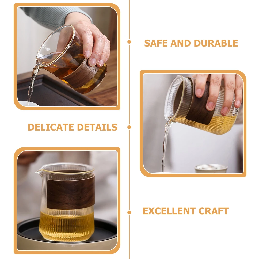 

3pcs Walnut Wood Cup Sleeves Reusable Insulated for Hot Cold Drinks Simple Fashion Home Office Kitchen Bar Use