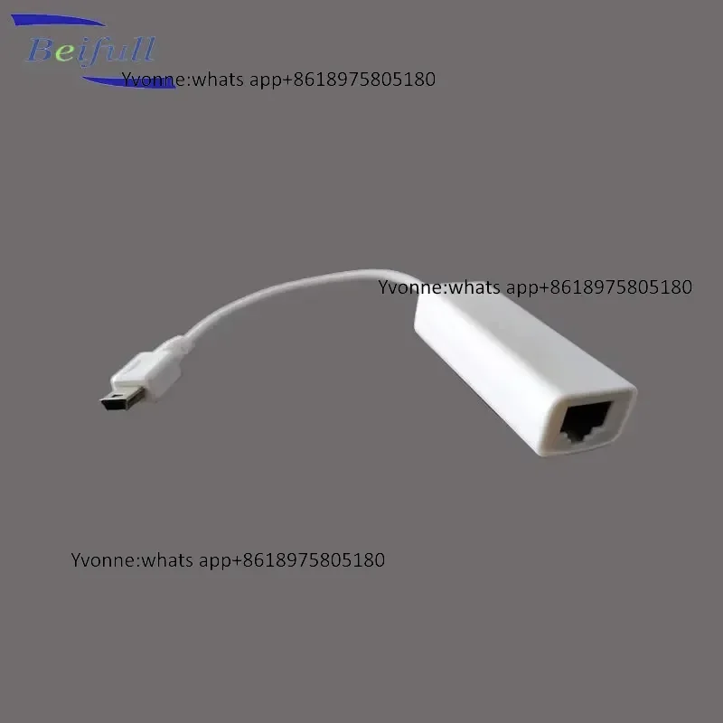 Customized Straight Right Angel Mini USB to RJ45 Converter with 10/100/1000 Mbps to Lan Port Adapter