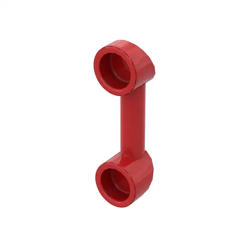 50g/114pc 부품 6190 바 1×3 전화 핸드셋 호환 벽돌 DIY Assmble 빌딩 블록 입자 아이 퍼즐 두뇌 장난감 선물