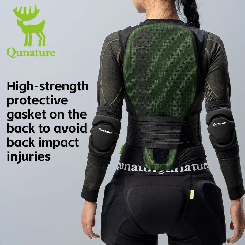 Qunature Winter Ski Vest CE1 Level Anti-Collision Waist Protector Sports Vests Protection Adults Vest Anti-Fall Vest Jackets