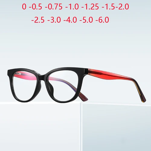 Gafas graduadas para niños y niñas de 8 a 16 años, anteojos para miopía TR90, gafas de vista corta, 0-0,5-0,75 To-6,0