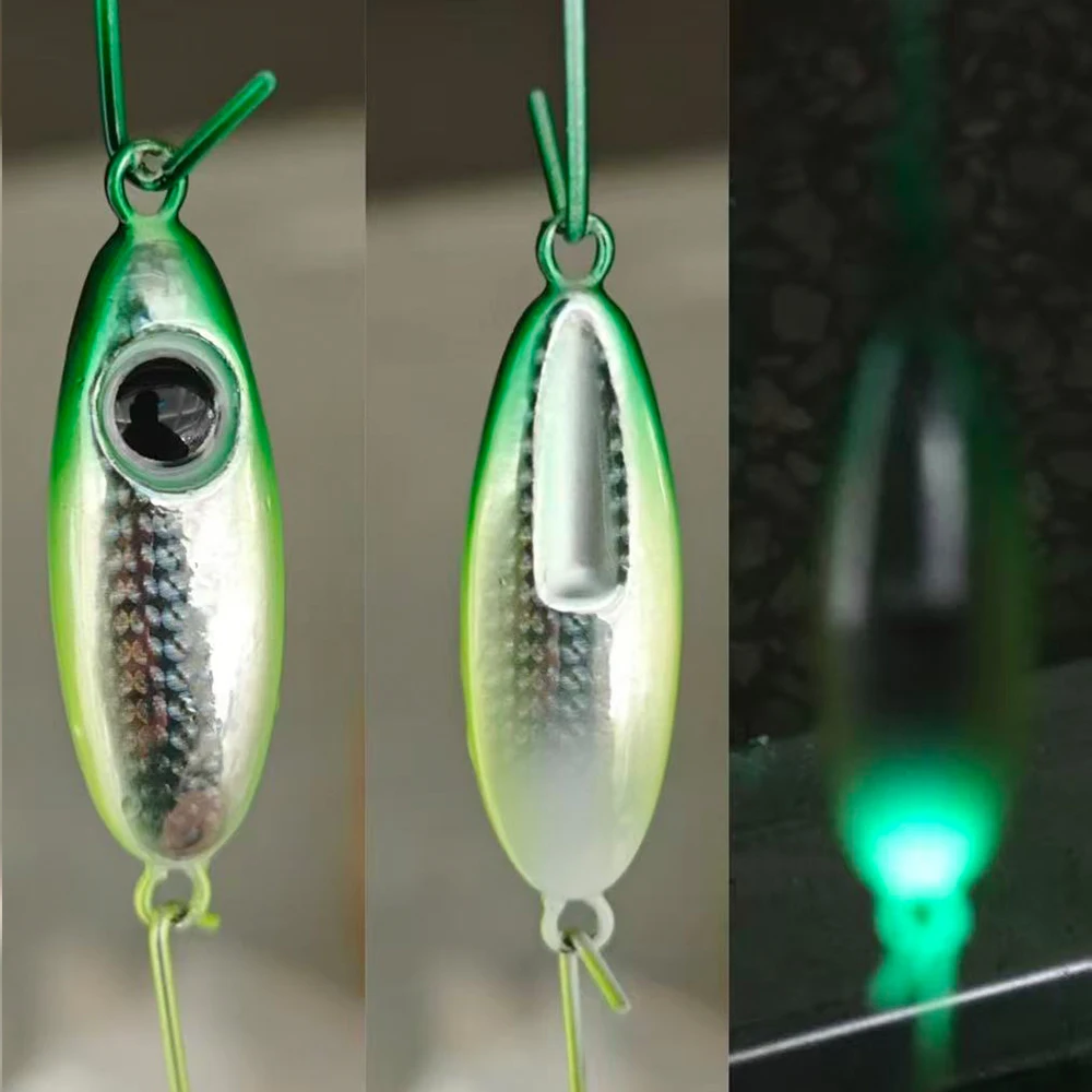 Leuchtende Mikro-Metall-Jigging-Angelköder 5,5g/10g/21g Ufer-Wurfköder Löffelköder Salzwasser Künstlicher Meeresfischköder – Detail 5