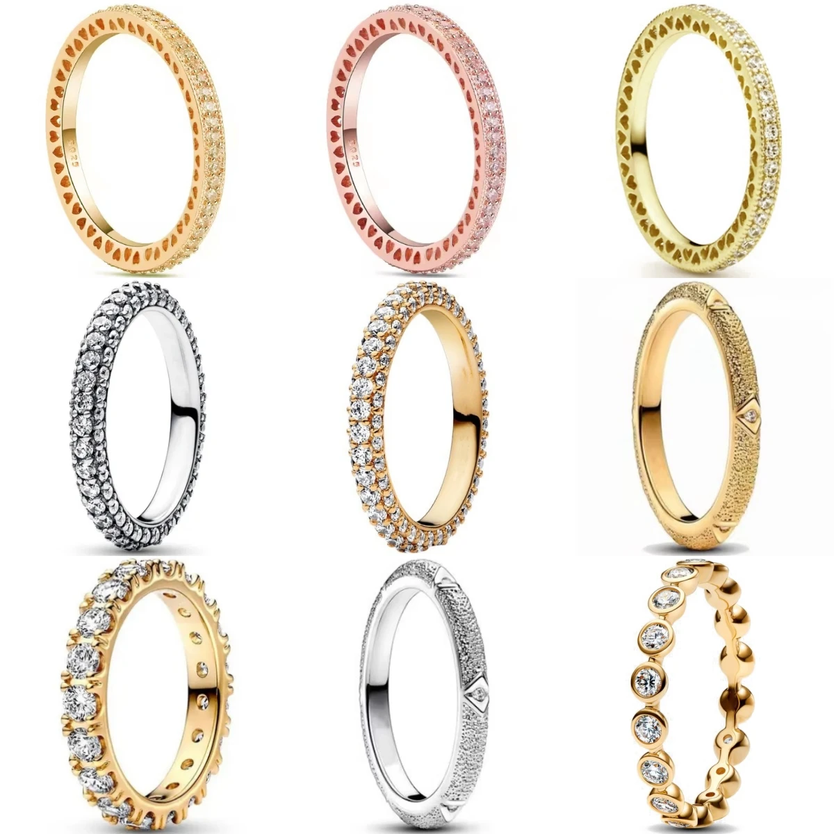 S925 خاتم فضة المرأة الحد الأدنى كامل الزركون لامعة مجوهرات الأزياء المشاركة حفل زفاف هدية العصرية 2025 #1